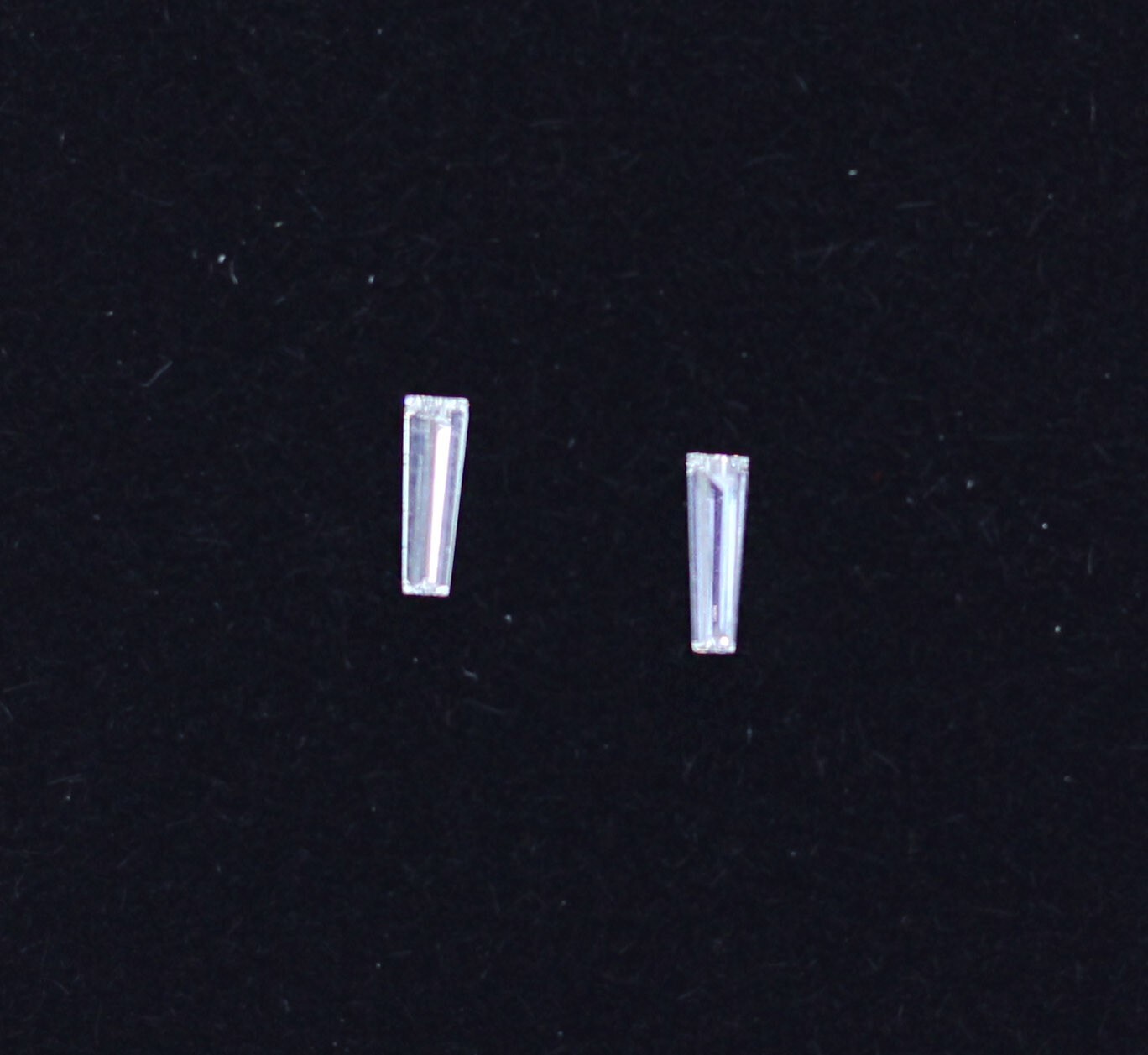 Natural 0.11ct Tapered Baguette Cut Loose Diamond Lot of 2