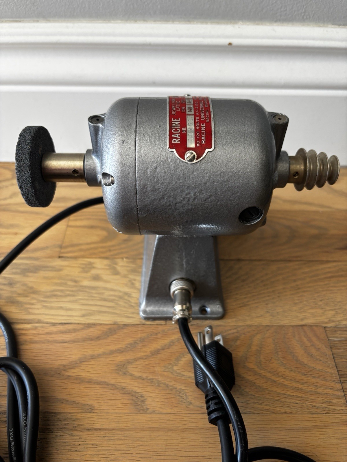 Racine Jewelers WATCHMAKER Lathe Motor VARIABLE SPEED 2 Directions