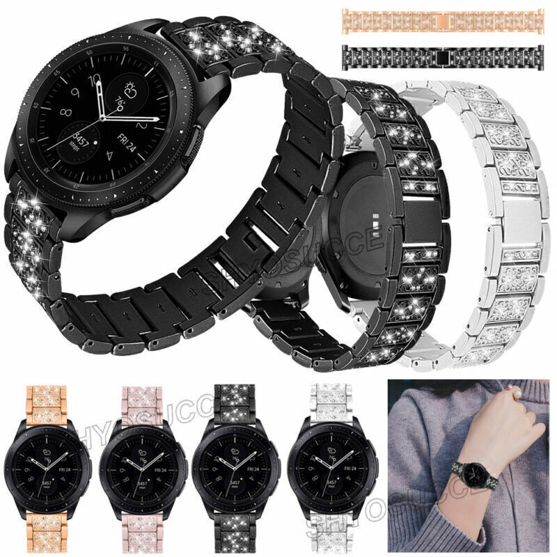 Metal Strap Band Bling PC Case Cover For Samsung Galaxy Watch 4 5 6 7 40mm 44mm