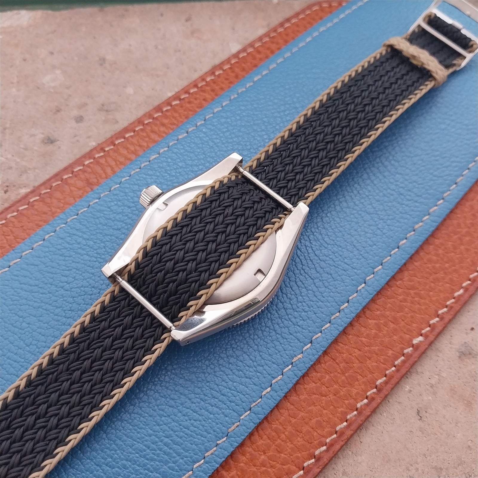 20mm Eulit Atlantic Braided Perlon Single Pass Field Watch Strap