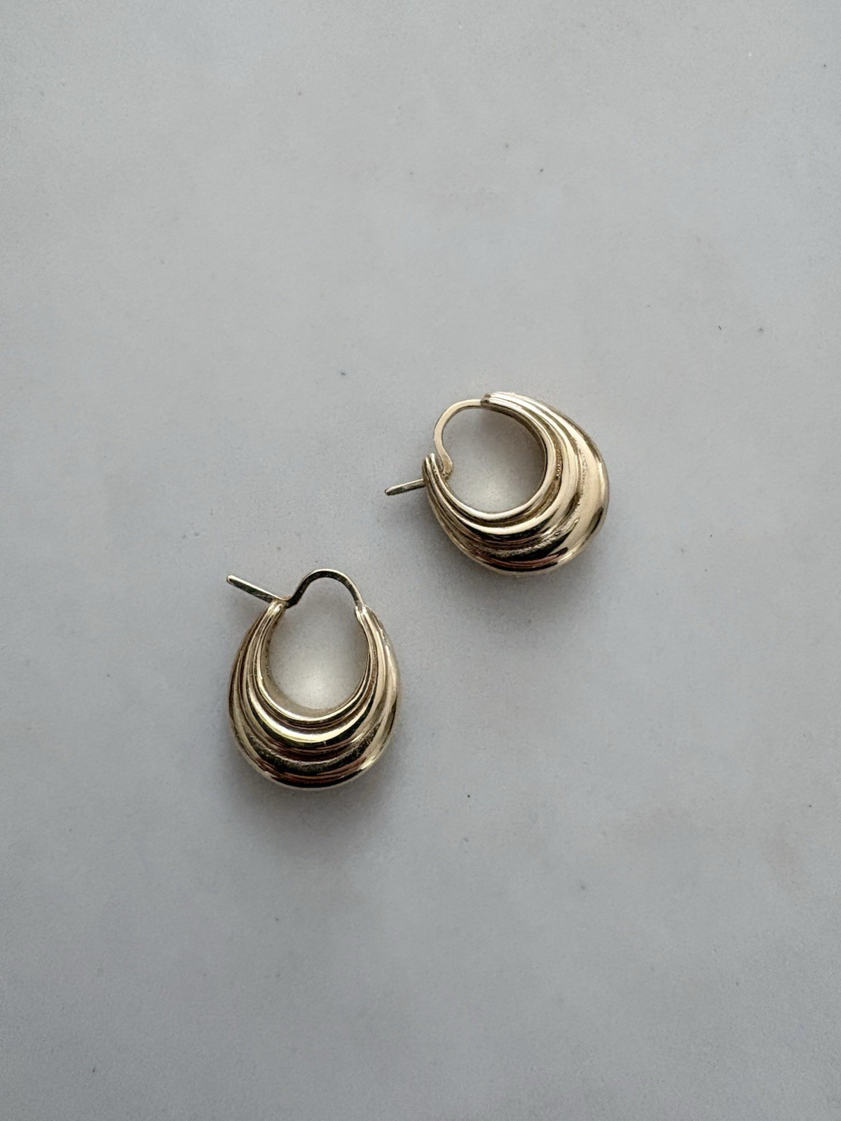 J Hannah Strata I Earrings 14k Yellow Gold