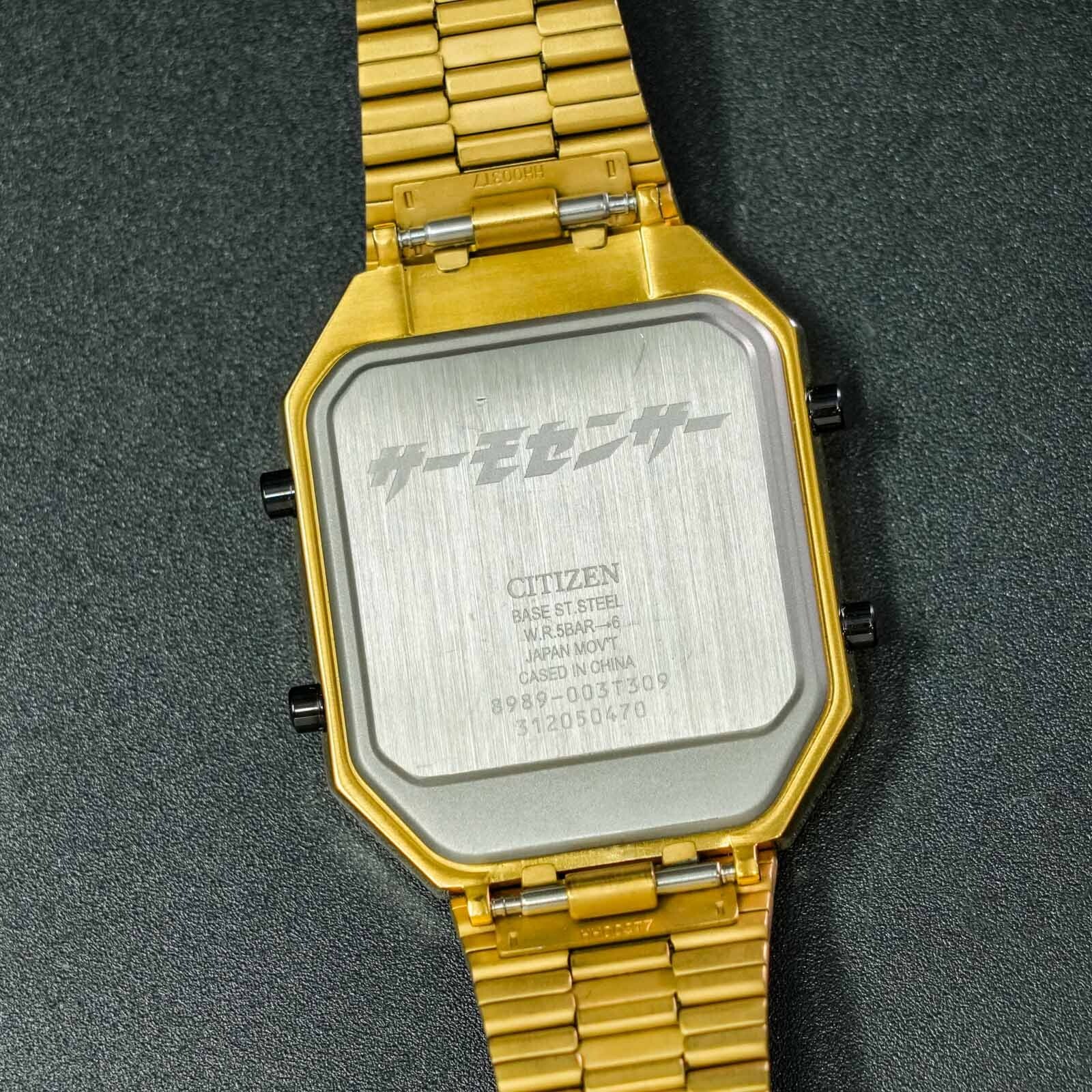 [MINT] CITIZEN Thermo Sensor Record Label JG2122-60W Limited Gold Men Watch
