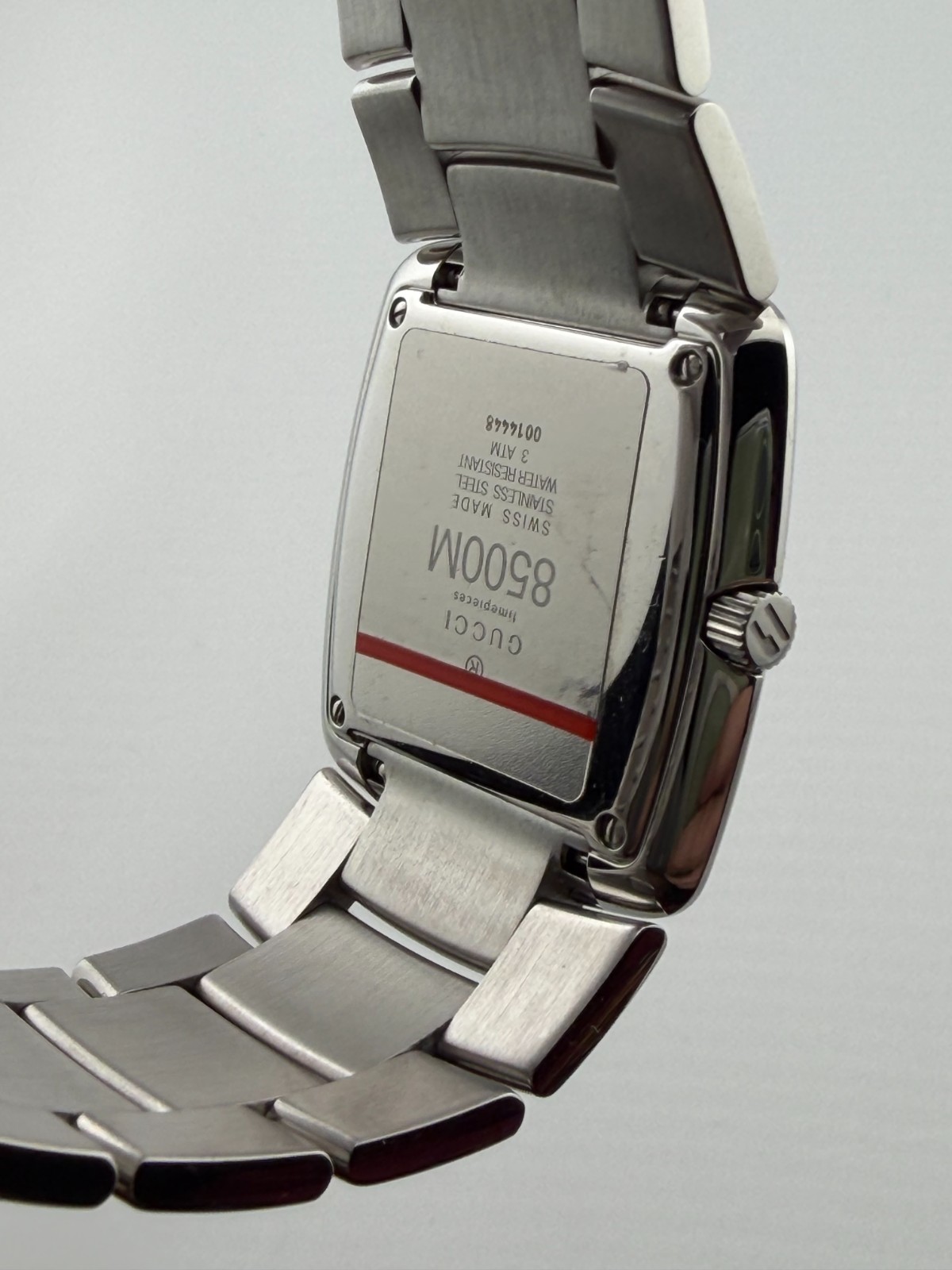 **LAST ONE- BRAND NEW, DISCONTINUED DESIGN – GUCCI 8500M Silver Swiss-Made Watch