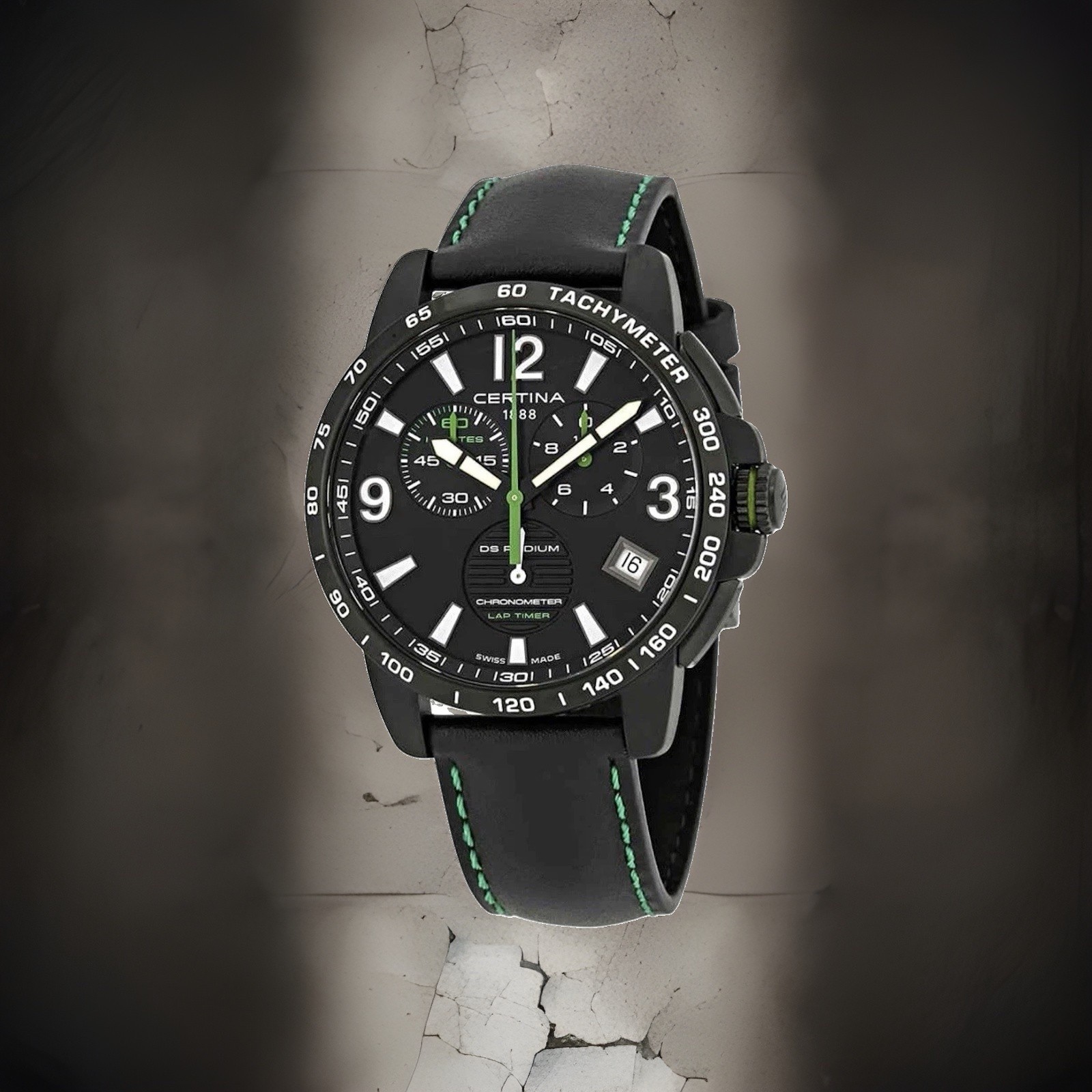 DS Podium Lap Timer PVD Black Dial / Black Case Black Dial Wristwatch C034453360
