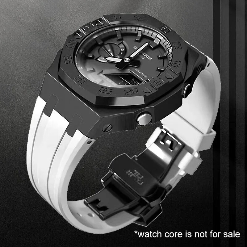 Dial Bezel Mod Kit Steel Case Strap for G-Shock GA-2100/2110 Refit Cover AP Band