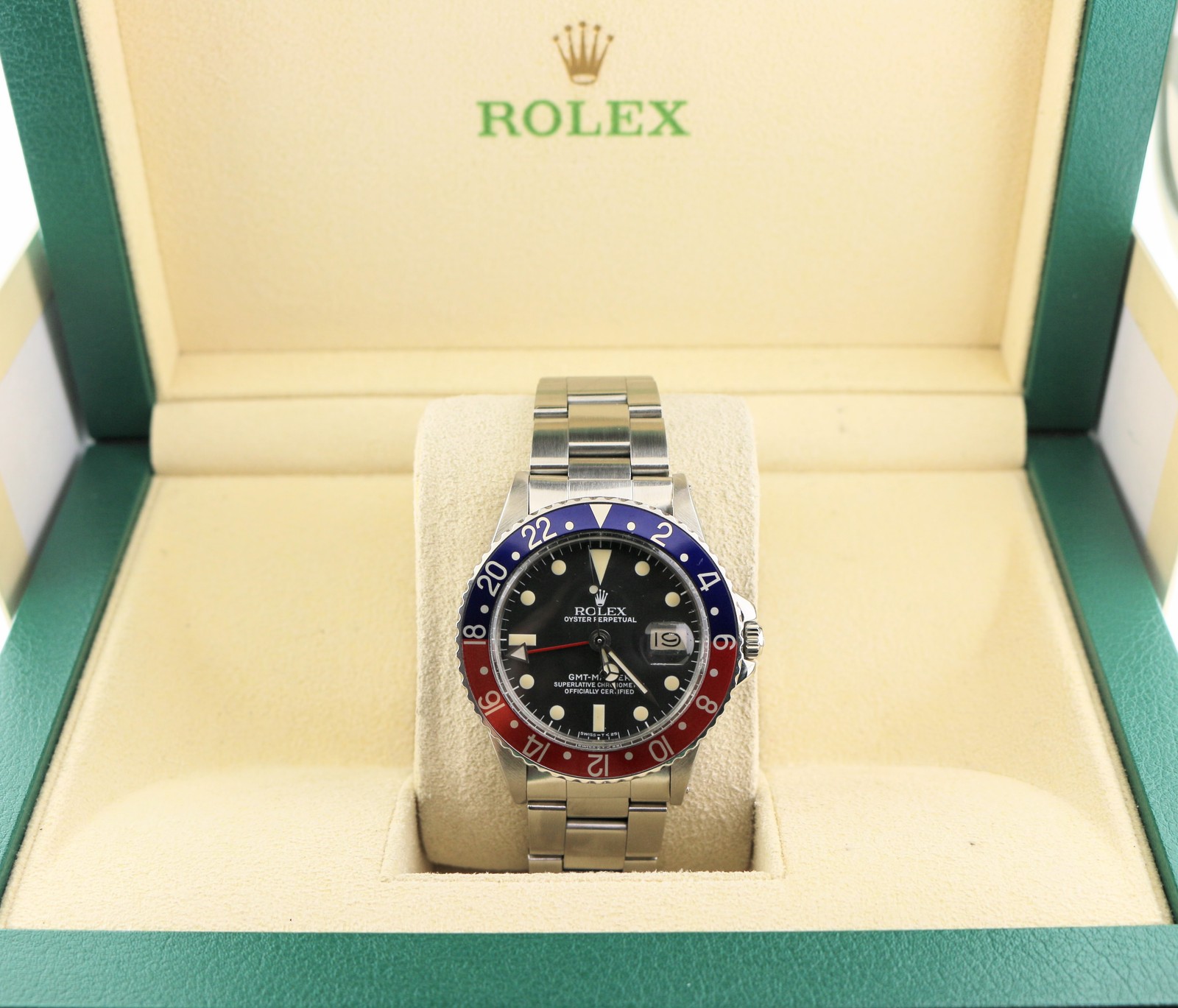 1966 Rolex Pepsi GMT-Master 1675 Black Matte Dial SS Oyster No Papers 40mm