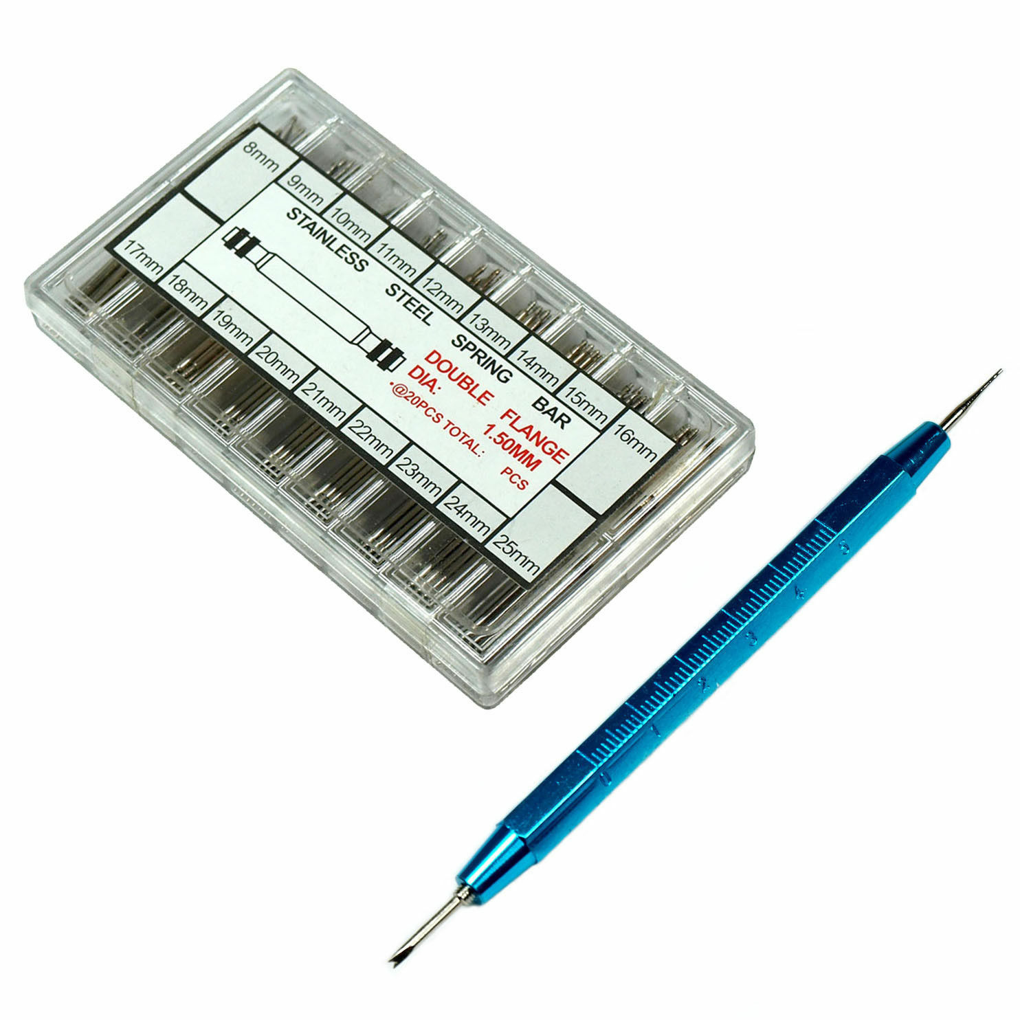Watch Band Spring Bar Link Remover Tool + 360 spring bars / Strap Link Pins