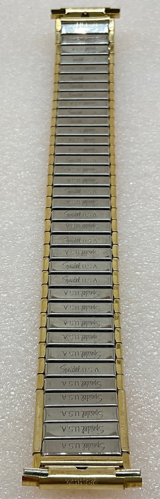 Vintage GTE 10k Gold Emblem Speidel Stretch Gold Tone Watch Band