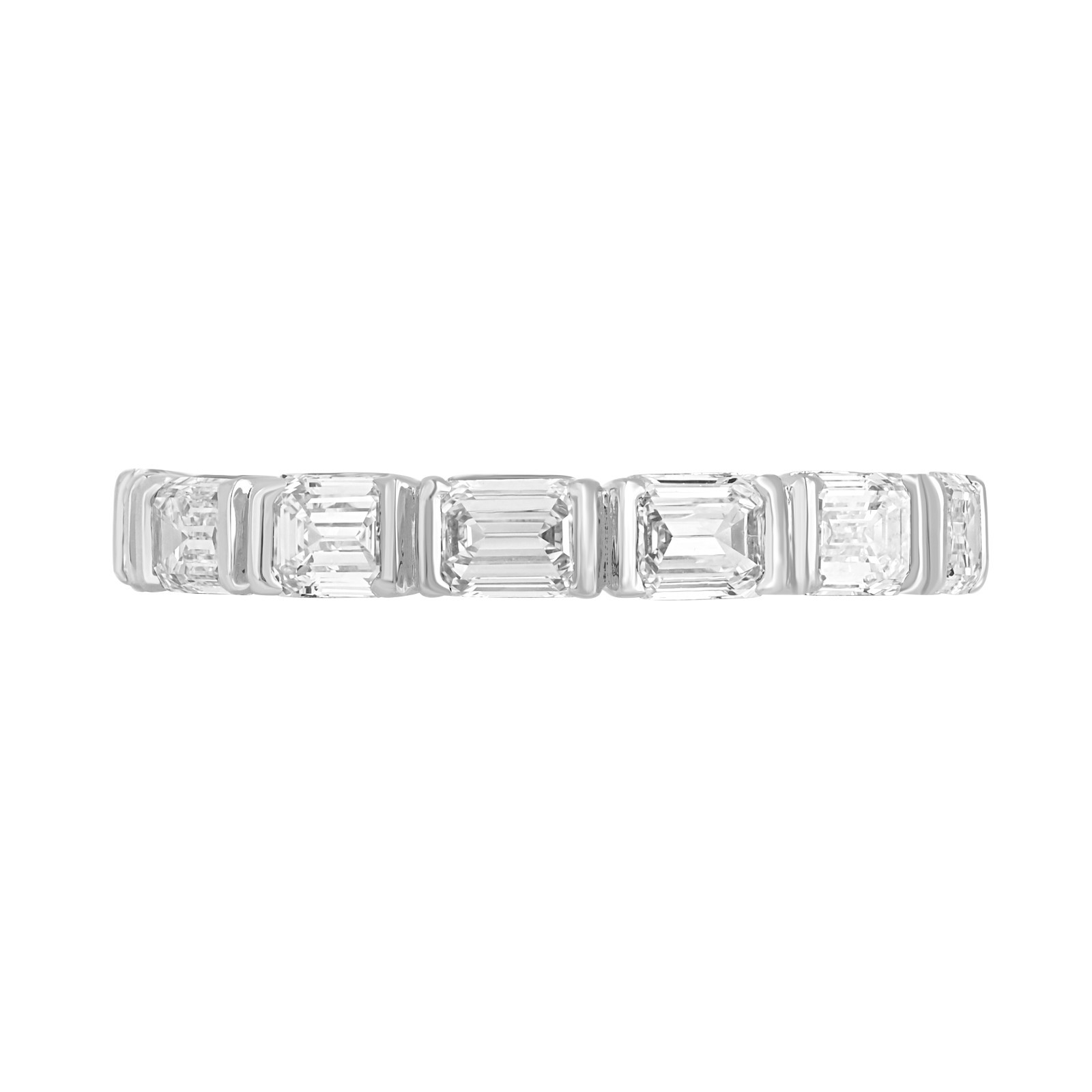 2.15 CT Emerald Certified Lab Grown Diamond Women’s Engagement Ring 925 Silver
