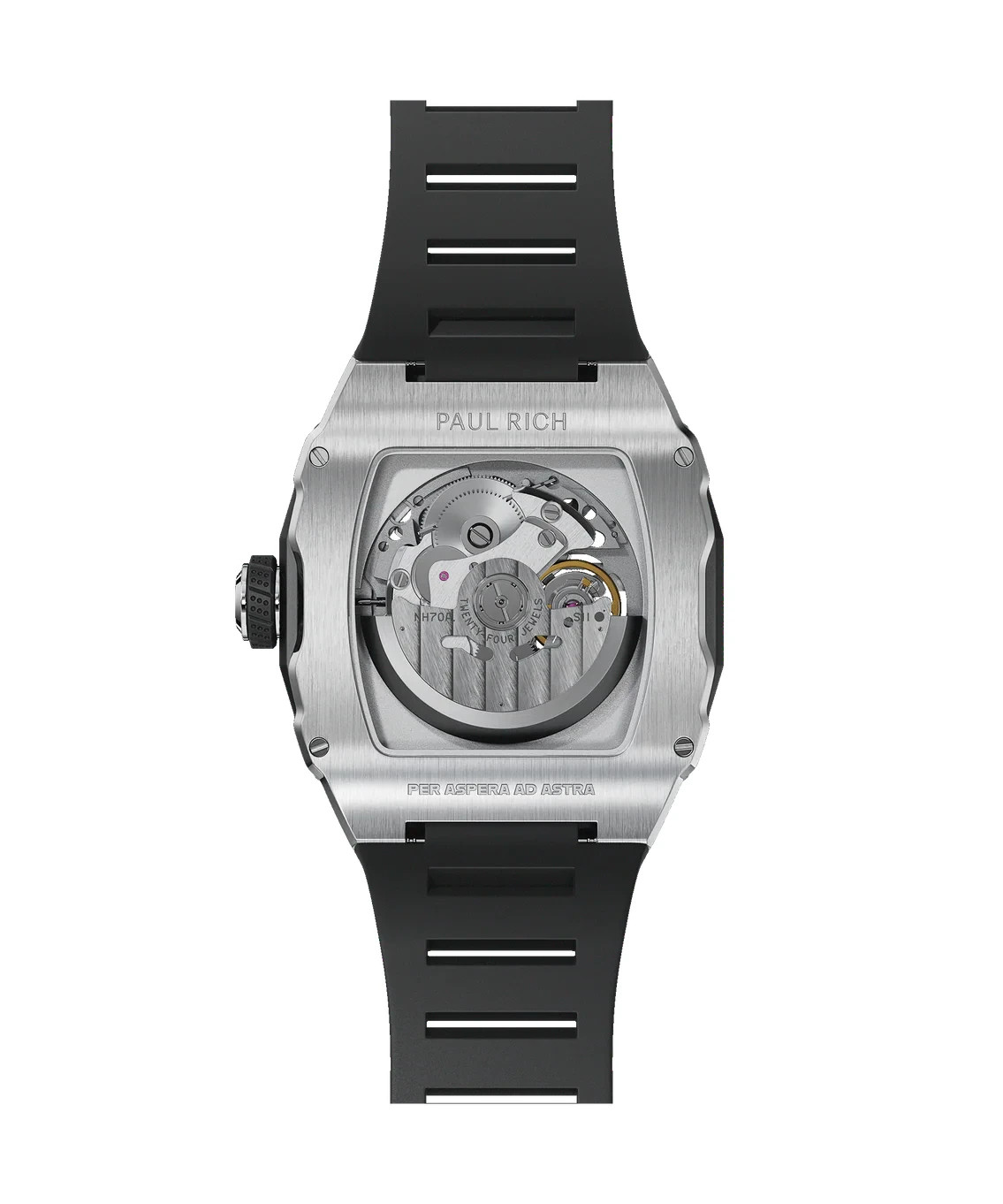 Paul Rich Diamond Astro Skeleton Abyss Silver Watch New Sealed Box