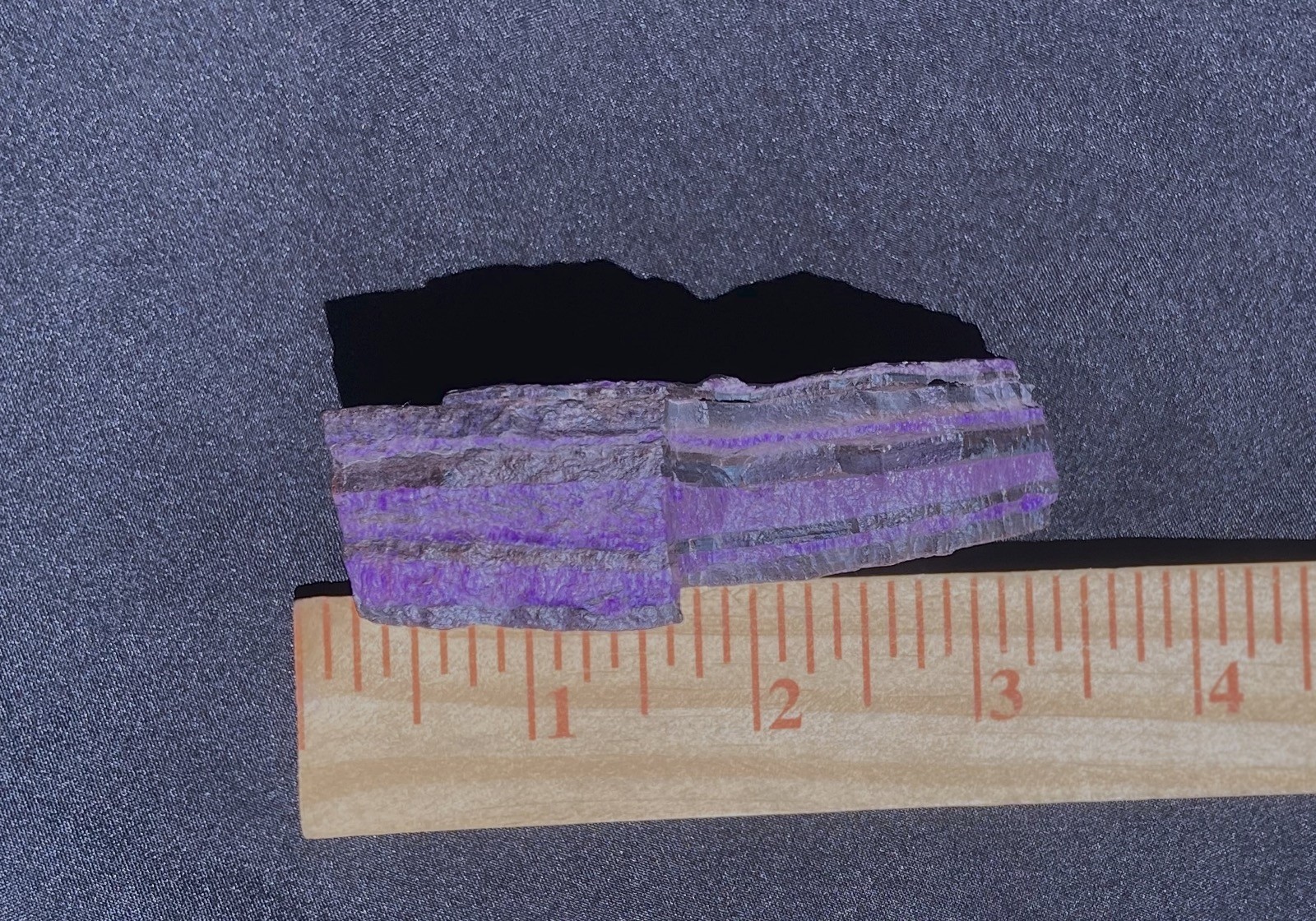 SUGILITE GEL VEINS in MANGANESE ORE LAYERED LARGE ROUGH 142 GRAMS- 5 Oz’s RSA