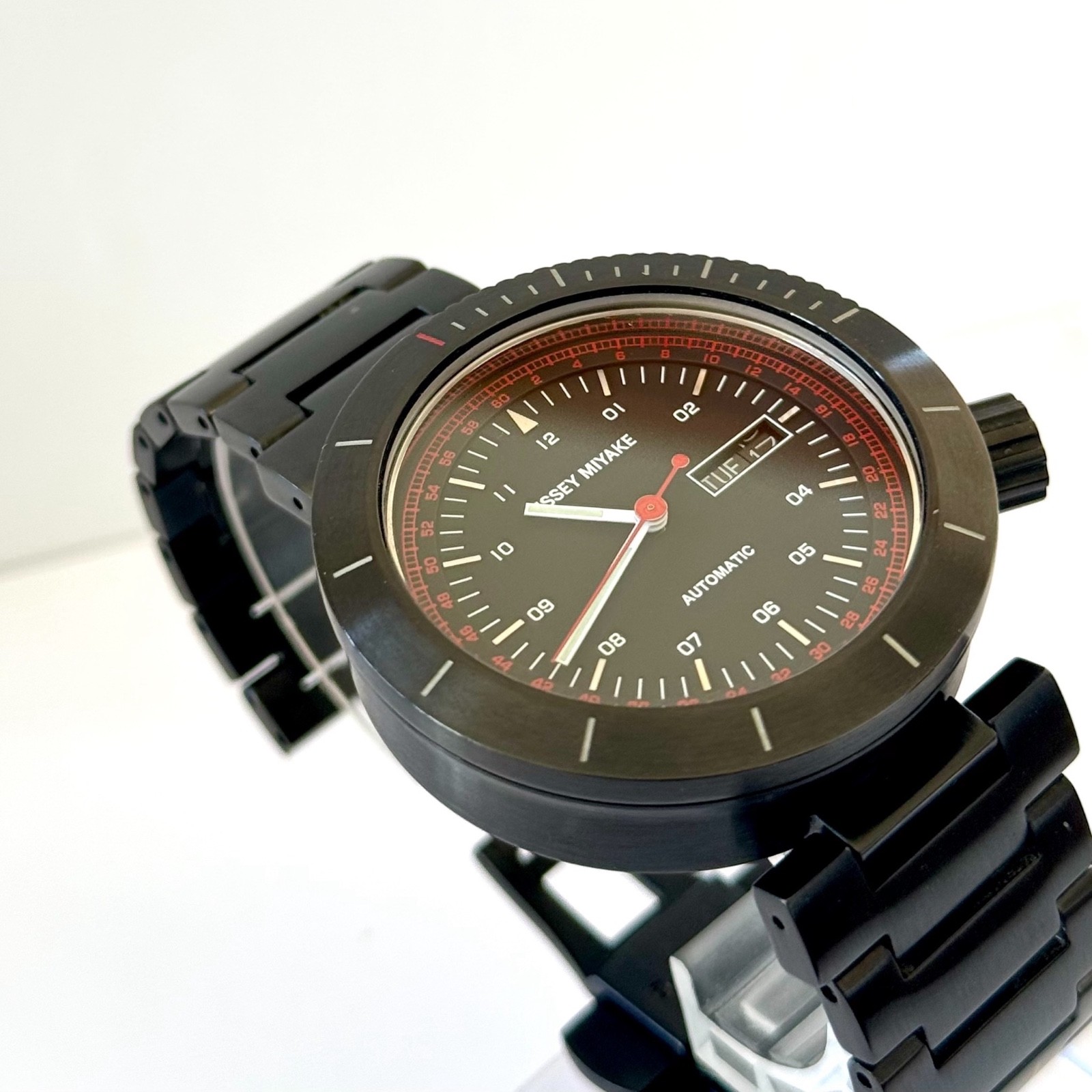 ISSEY MIYAKE Mens W Automatic Watch NH36-0010 Works well