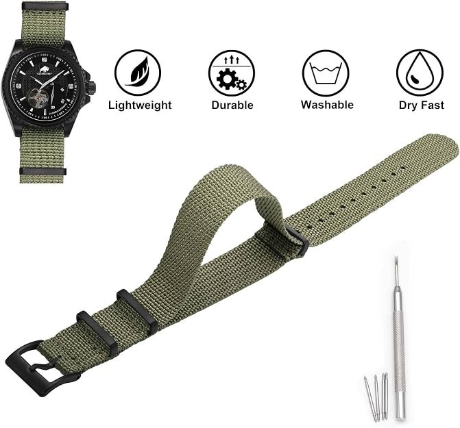 High-Quality 40mm Automatic Black PVD-Coated 316L Steel Diver / Strap Set!