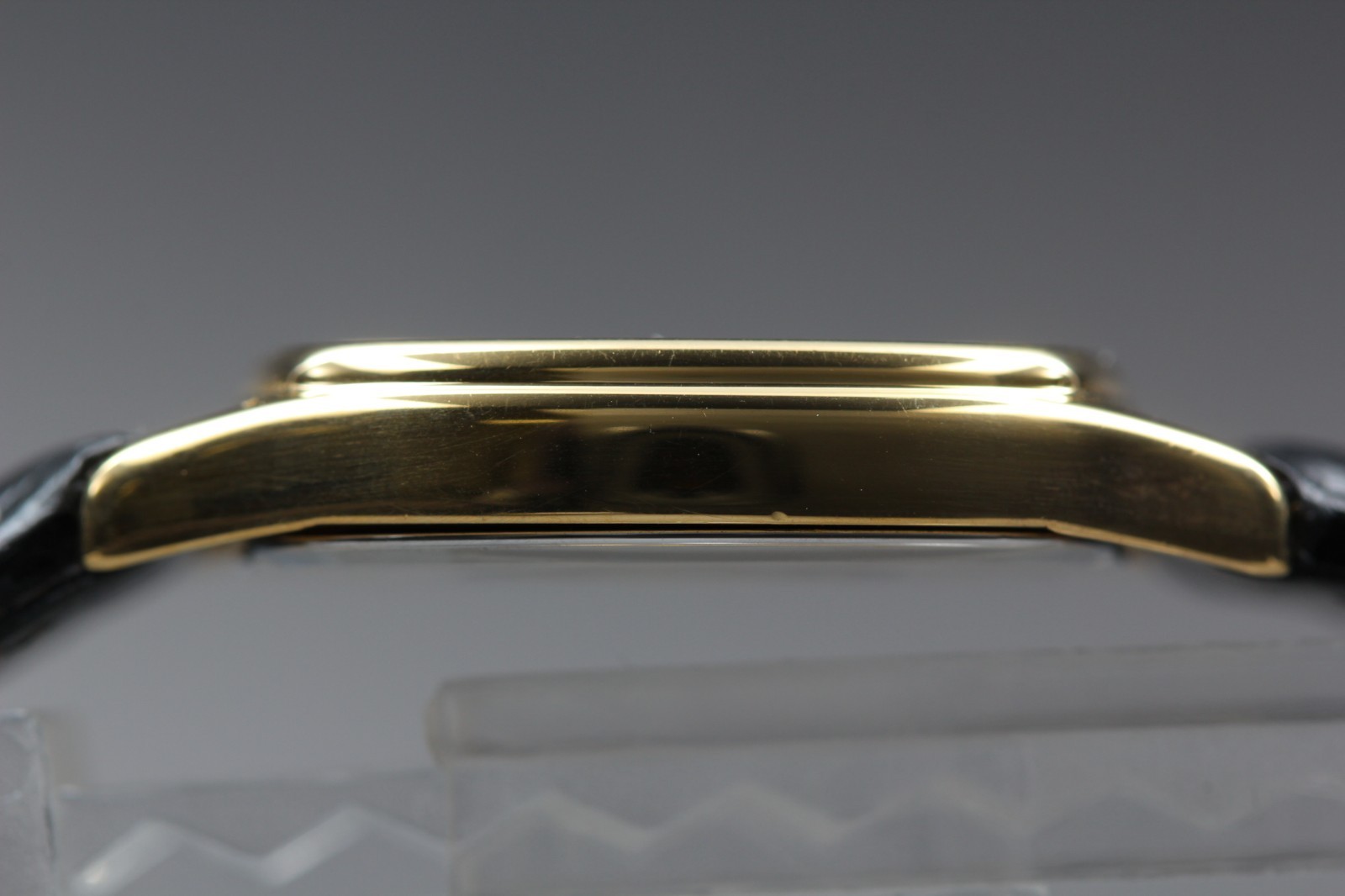 VINTAGE Omega De Ville Cal.1365 Gold Square Push Crown Quartz Women Watch JAPAN