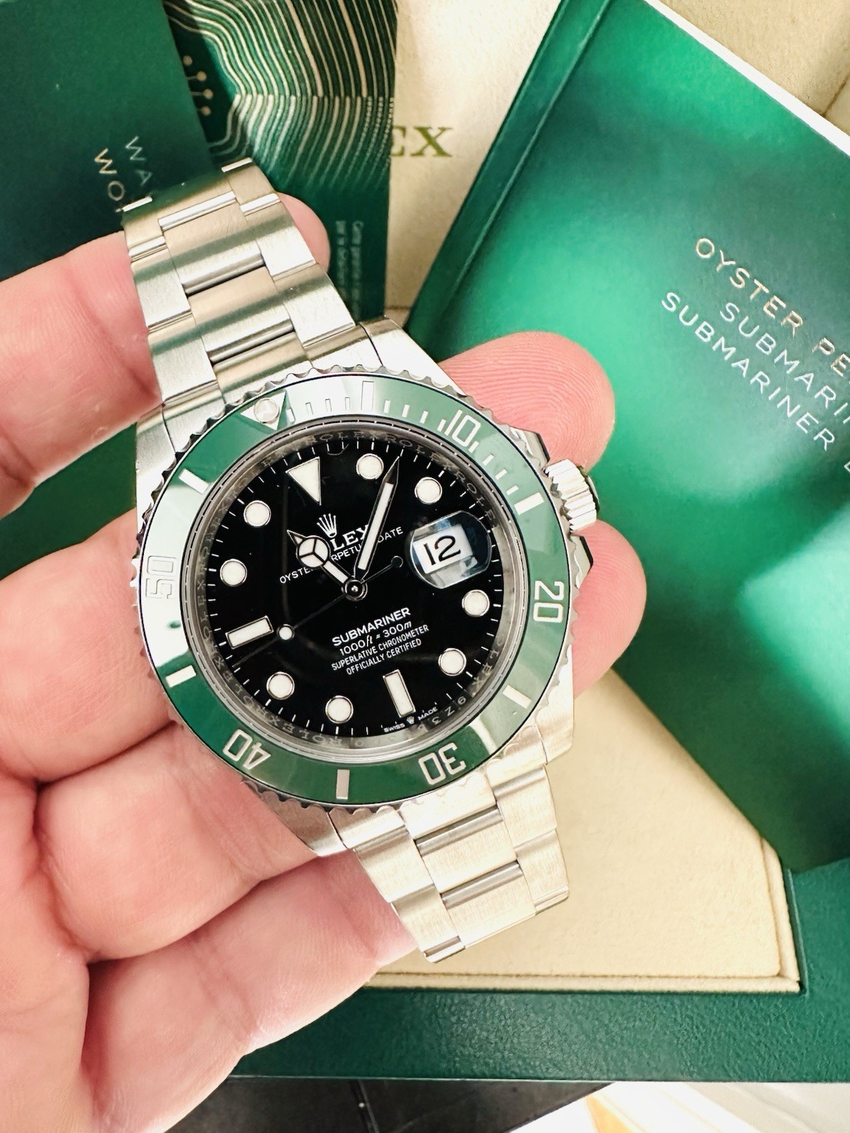Men’s Rolex Submariner Date 126610LV “Starbucks” Box & Papers ~ Factory Warranty