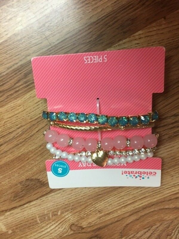 Set Of 5 Way To Celebrate MOTHER’S Celebrate Patriotic Bracelet MULTICOLOR NEW