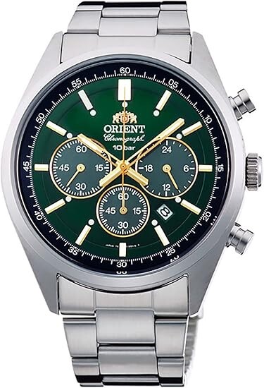 ORIENT Neo70’s WV0031TX Green Solar Chronograph Elegant Men’s Watch F/S new