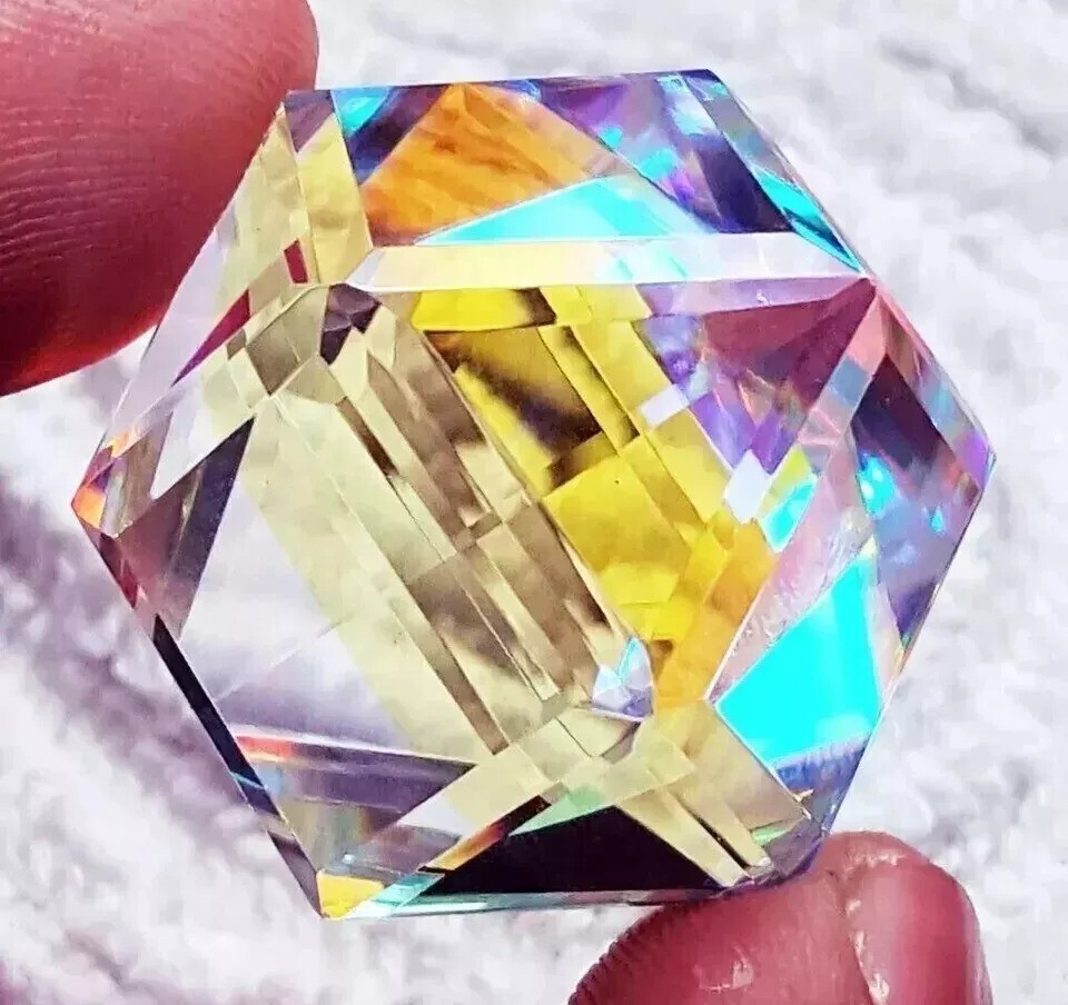 Natural Fancy Hexagon Cut 102-104 Ct Mystic Topaz Loose Gemstone EGL Certified