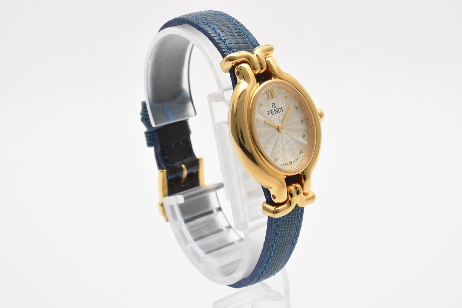 Vintage [N MINT] Fendi 640L Chameleon Change Belt Blue Qz Ladies Watch JAPAN