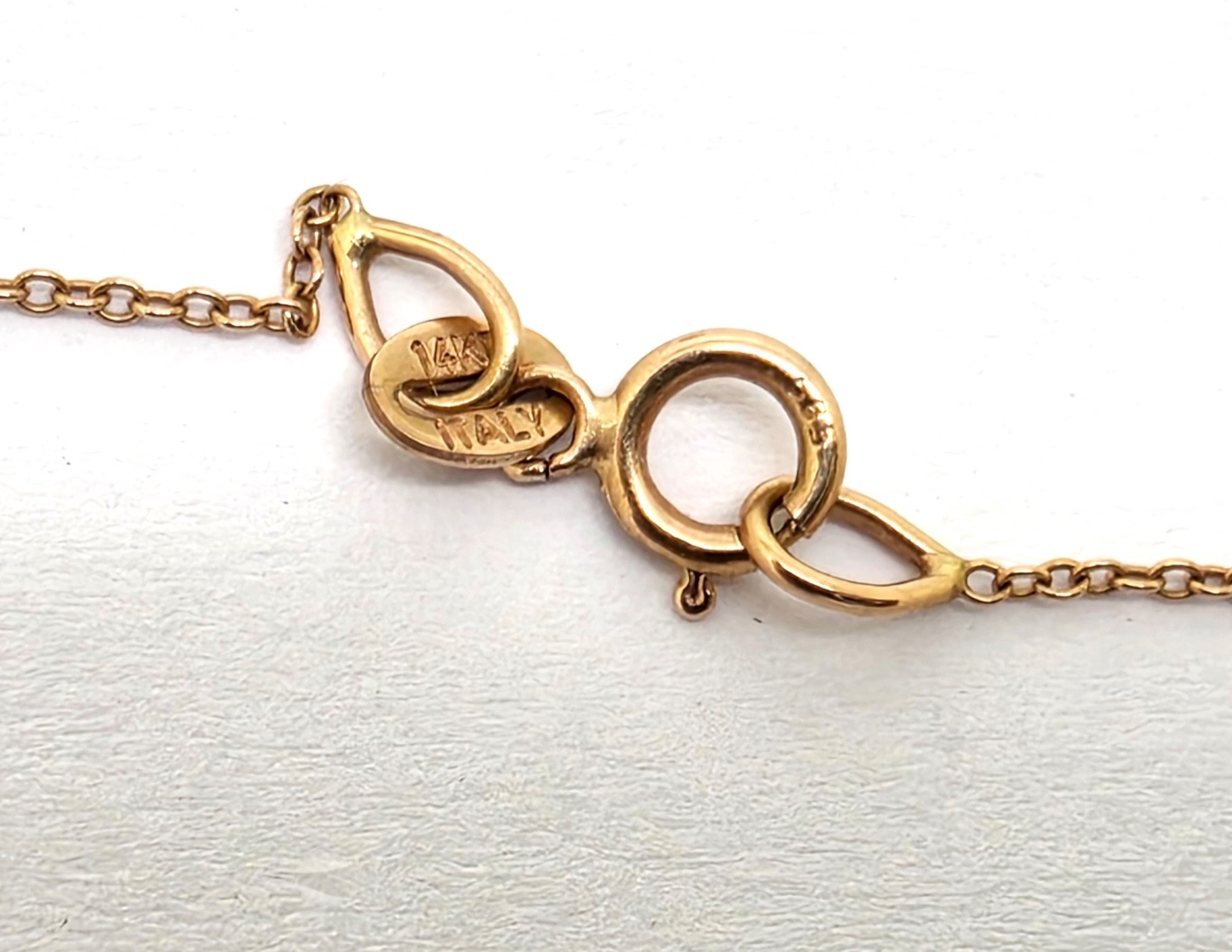 EFFY 14K GOLD 21.5″ NECKLACE W/VINTAGE 18K MULTI RUBY SPINNING BALL PENDANT