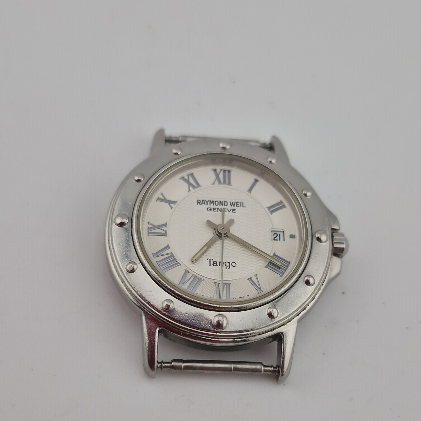 Raymond Weil Tango Watch Womens 28mm Stainless Steel Date Swiss 5360 New Battery