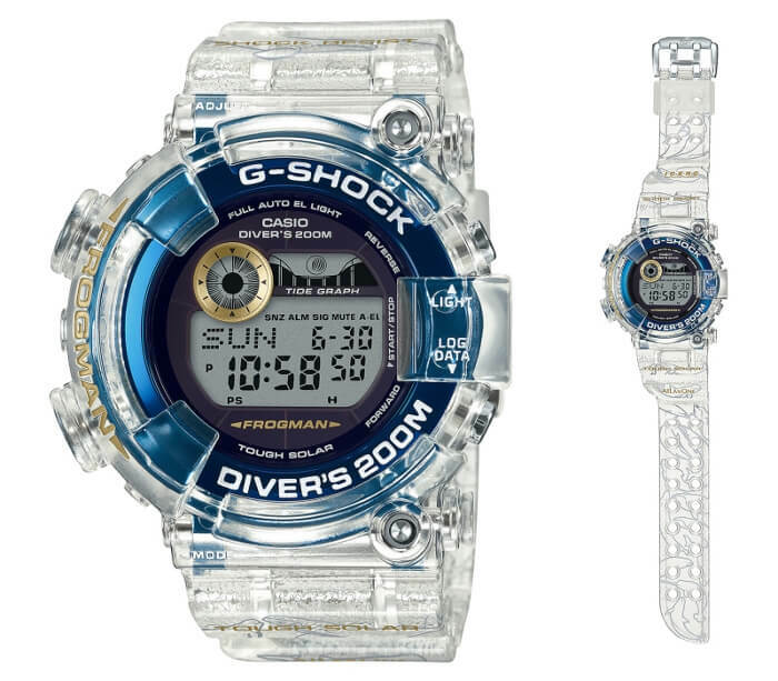 Casio G-Shock Frogman I.C.E.R.C GF8251K GF-8251K-7 watch band clear translucent