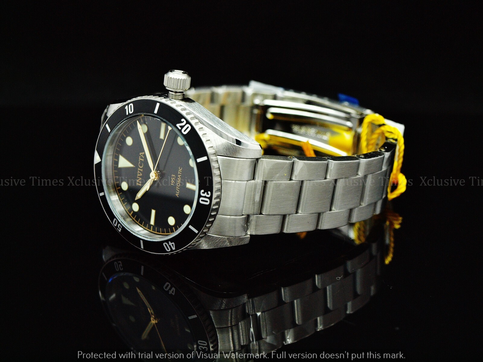 RARE Invicta Men 40mm Pro Diver 1953’s Homage Automatic NH35 Black Dial SS Watch