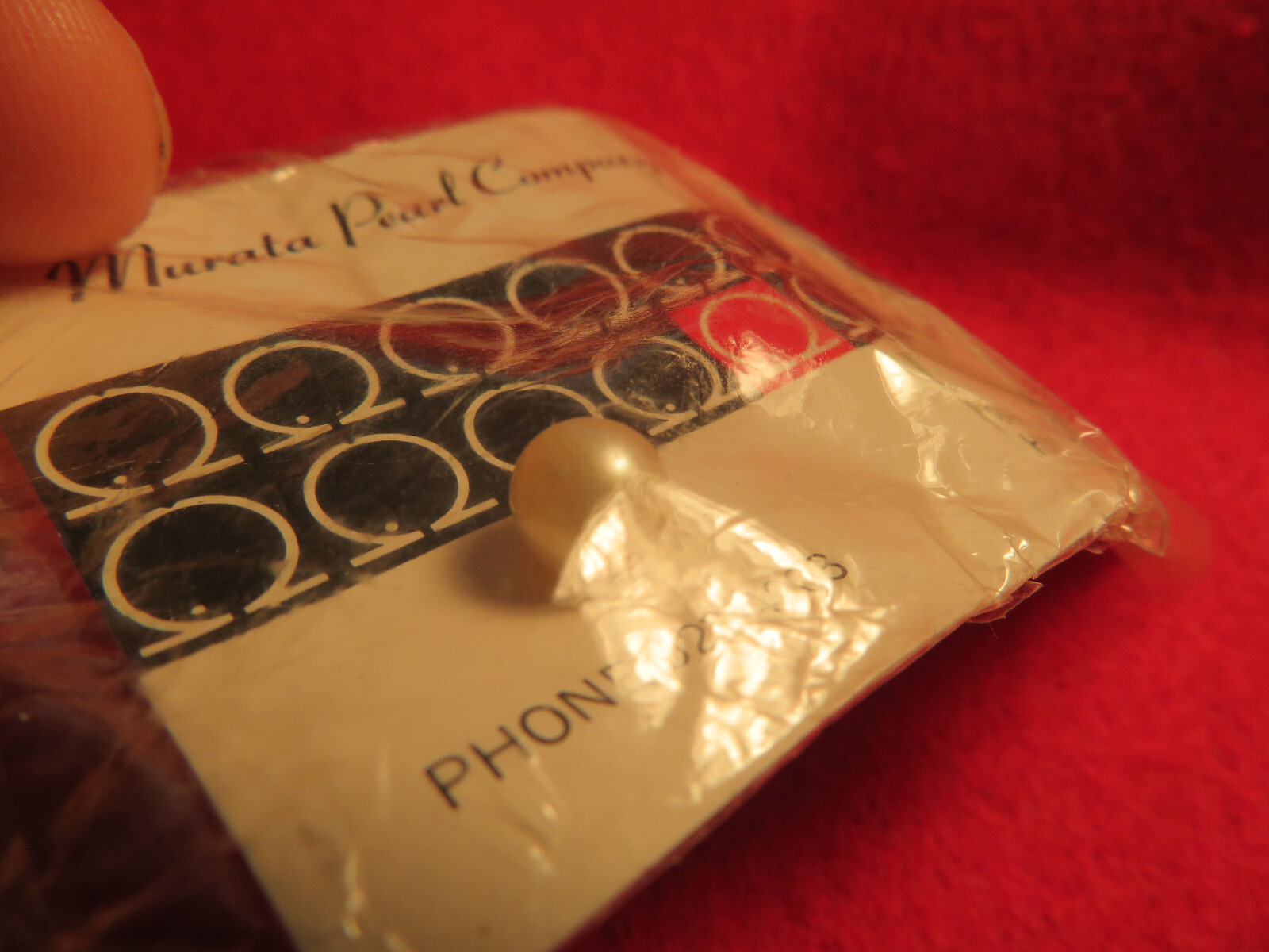 MURATA PEARL COMPANY Single Genuine Cultured Pearl Souvenir from Hawaii