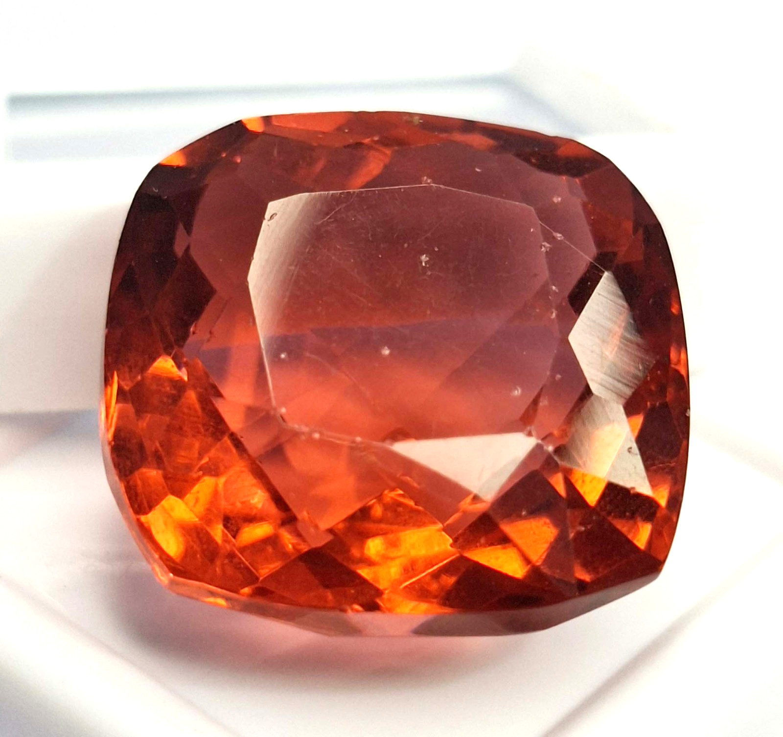 Spessartite Garnet Natural Cushion Cut 33-35 Ct Certified Loose Gemstone TQ005
