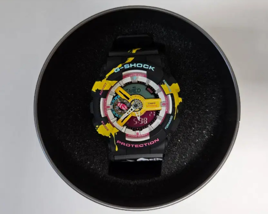 CASIO G-Shock GA-110LL-1AJR League Of Legends JINX Digital & Analog Watch Used