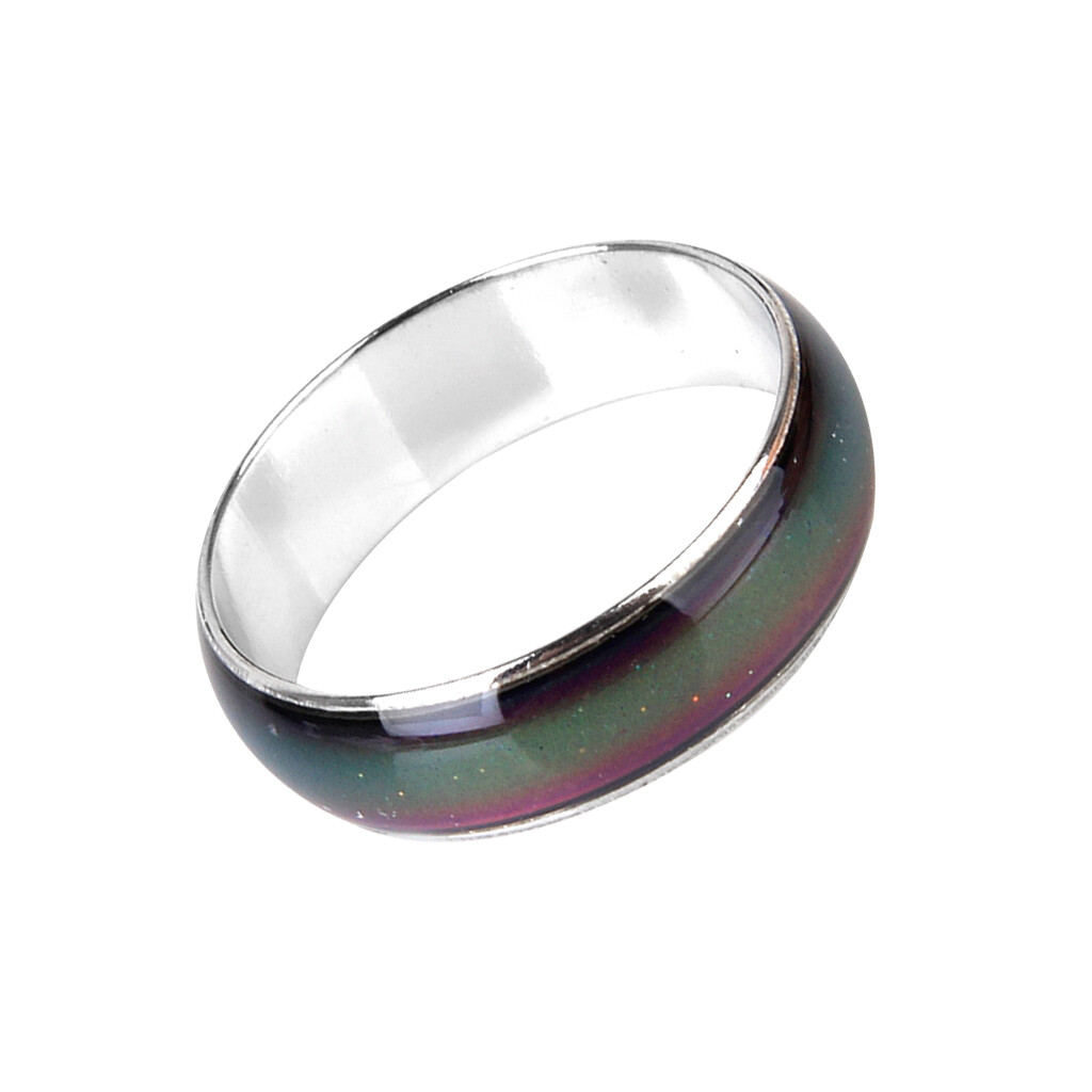 Stainless Steel Temperature Changing Color Mood Rings Emotion Ring Mood Band USA