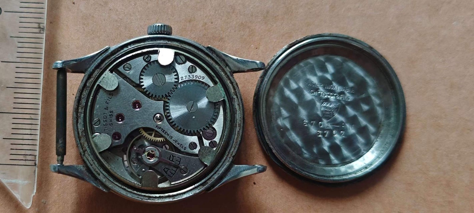 Vintage Tissot Men’s Wristwatch, Small Seconds, Good Condition, Swiss Mechanica