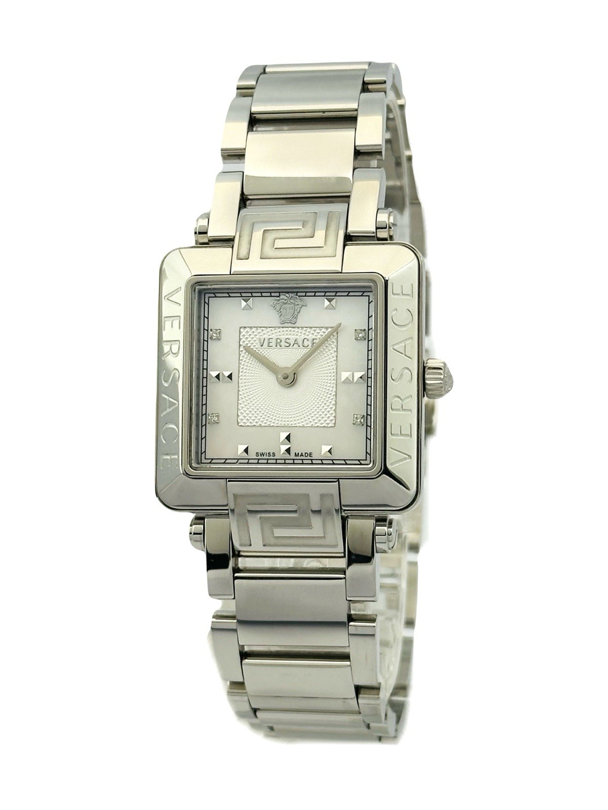 Versace Women’s 88Q99SD497S099 Rêve Carré Diamonds Stainless Steel Watch 88Q