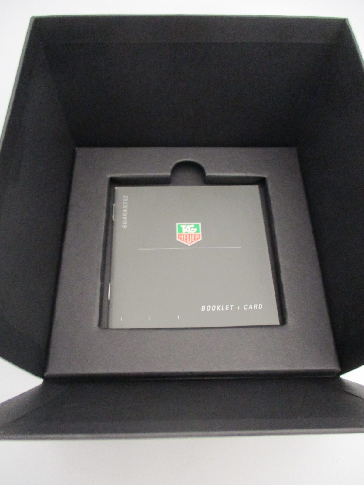 TAG Heuer Deluxe Brown Wood-Grain Watch Box Chest Set Black Inner +Cloth+Booklet