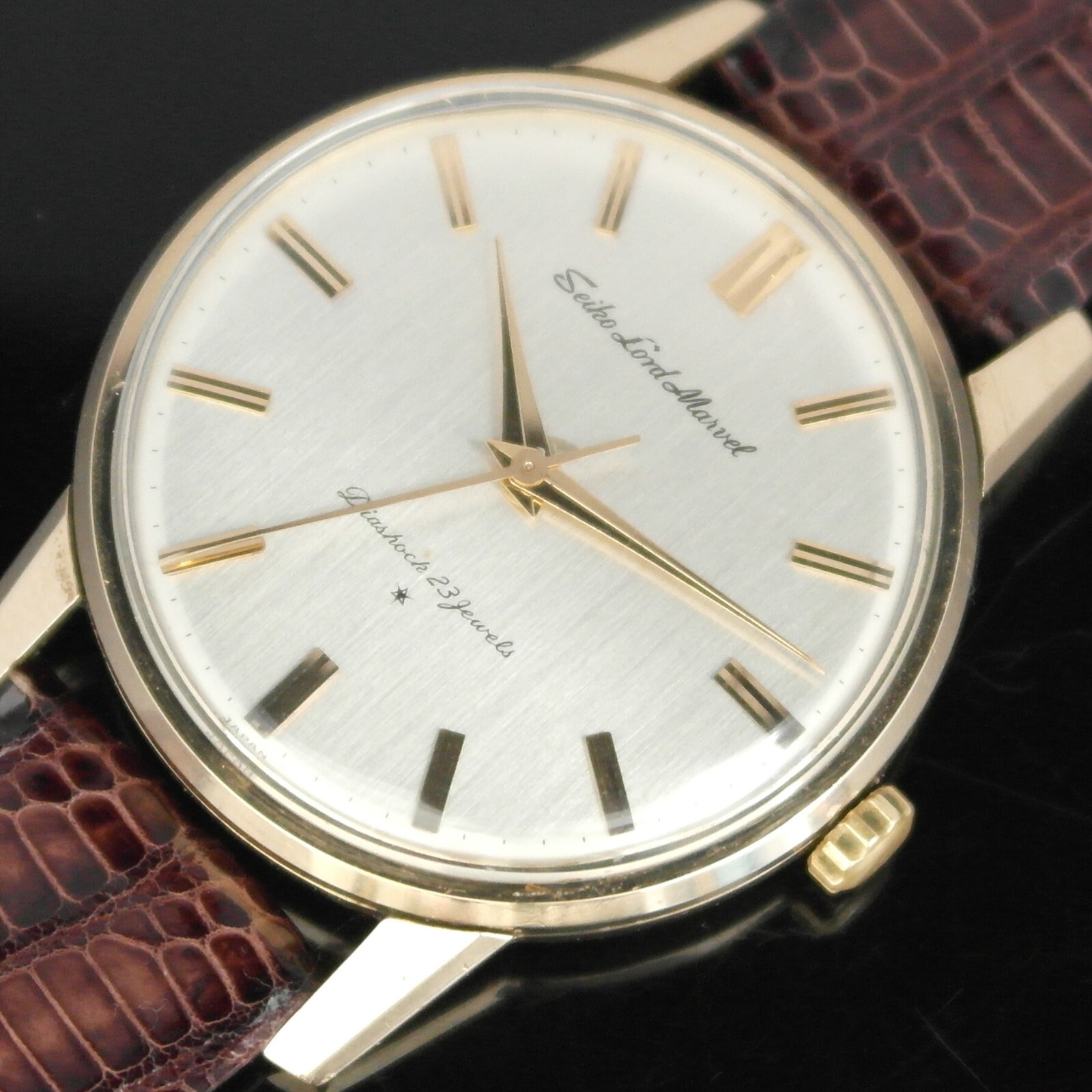 Vintage Seiko Lord Marvel 1962 Gold Filled Case Classic Luxury Men’s Watch 15027