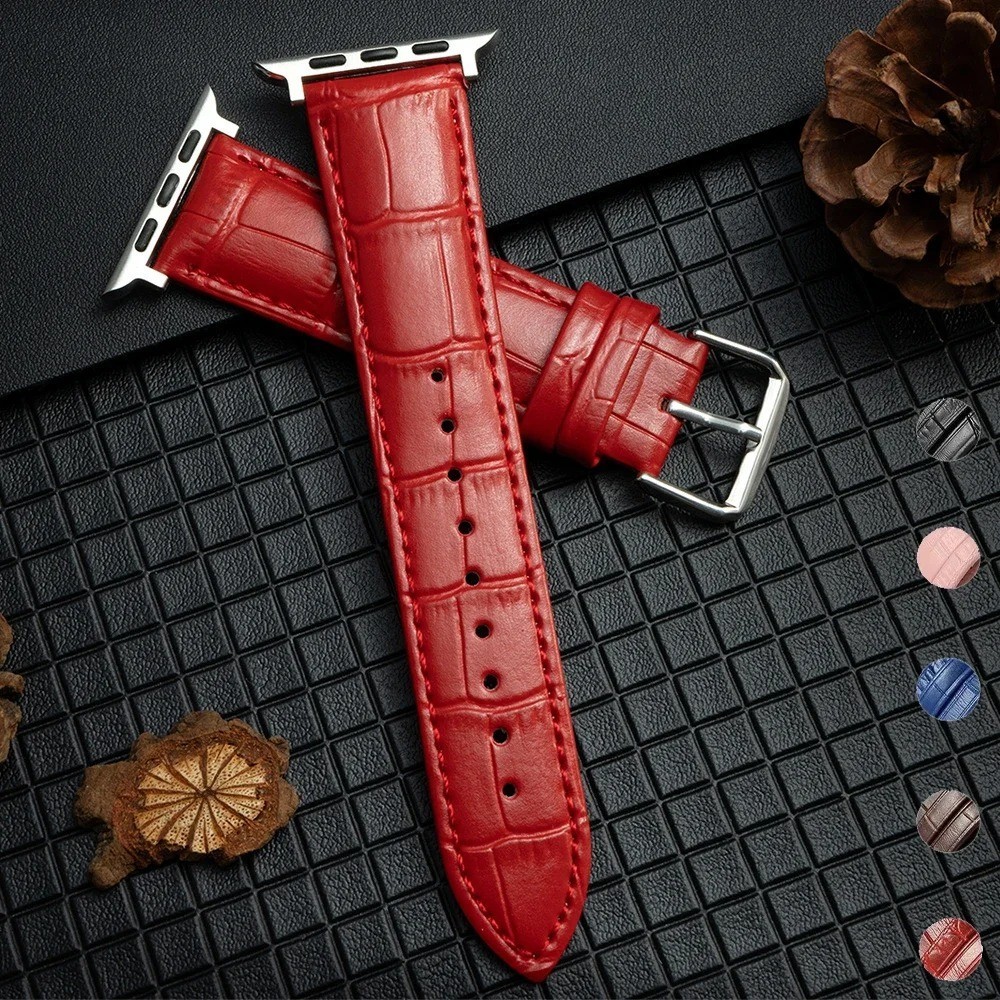 Genuine Leather Band Strap For iwatch Apple Watch Series Ultra 3 11 10 9 8 7 SE