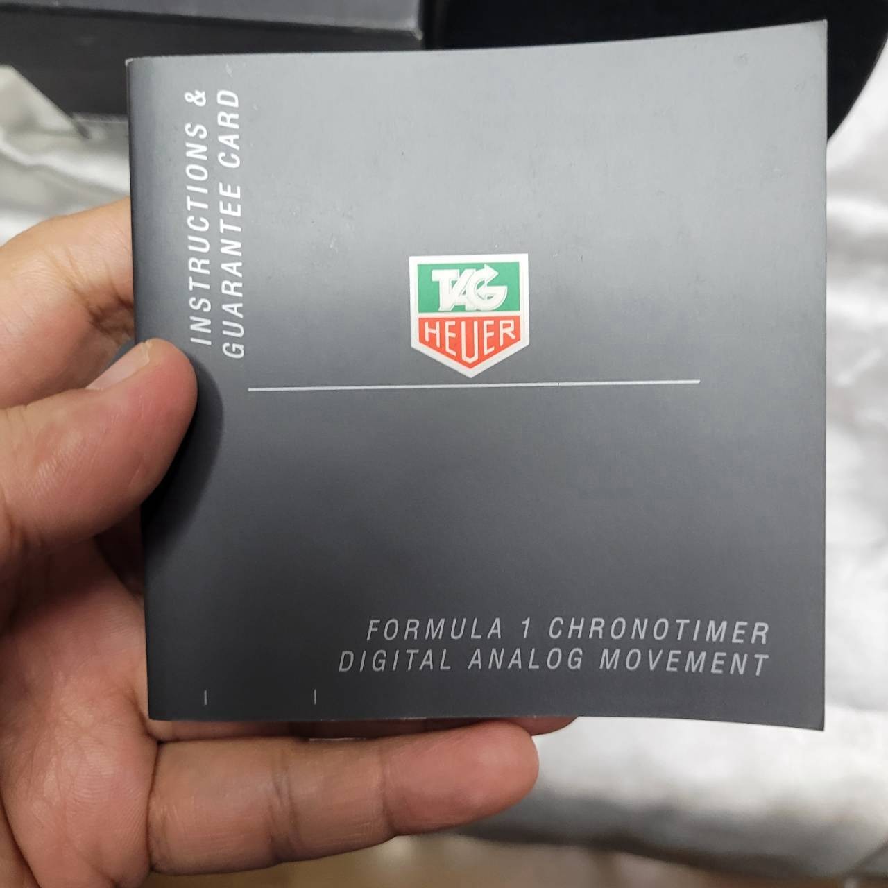 Tag Heuer Watch Box Formula One F1 Book Guaruntee Card Watch band connector