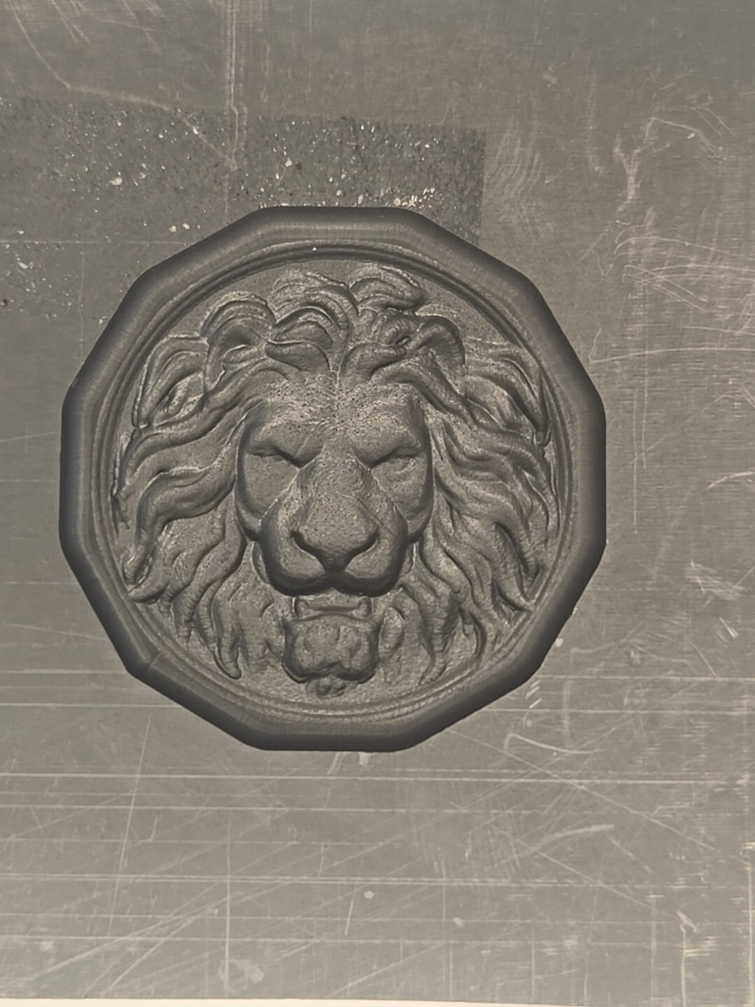 Hex Deco Lion 3D Graphite Ingot Mold for Gold Silver Copper Casting Refining