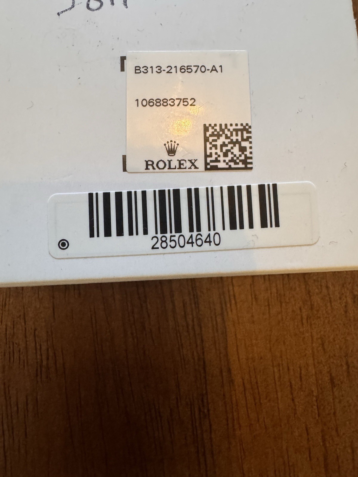 Genuine Rolex Explorer Bezel For 216570 Model In Box With Stickers