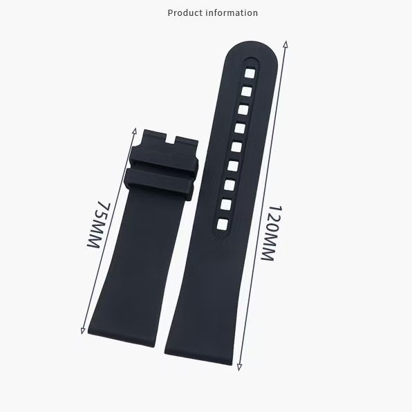 23mm Premium FKM Watch Band Rubber Strap Fits Blancpain Fifty Fathoms 5015 5200