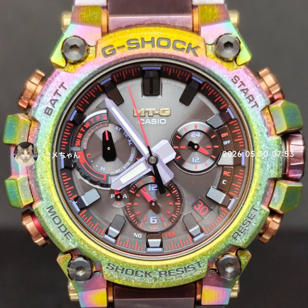 CASIO G-SHOCK MT-G MTG-B3000PRB-1AJR Bluetooth Solar Radio Men’s Watch