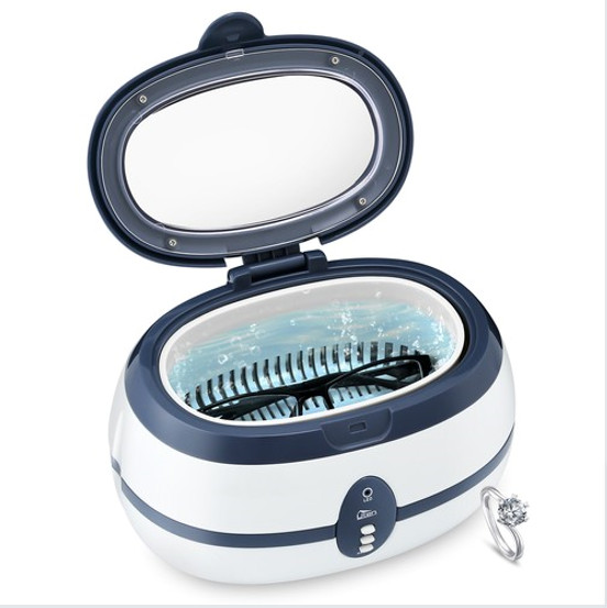 Ultrasonic Jewelry Cleaner W/ Digital Timer 5 Types for Jewelry Eyeglasses Watch