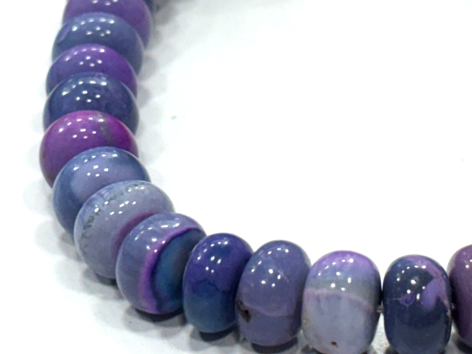 Lavender Opal Roundelle Smooth 8.5-9 mm Gemstone Beads 16 Inch 1 Strands