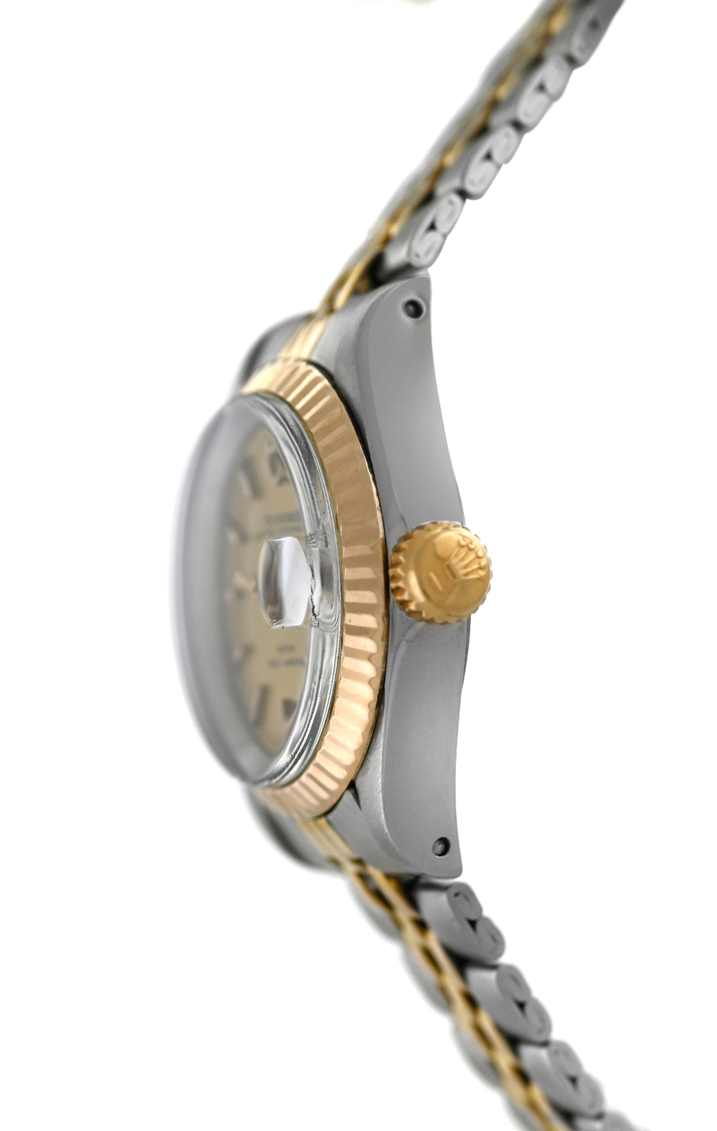 Tudor Princess Oysterdate 92413N Champagne Dial Gold Steel 25MM Ladies Automatic
