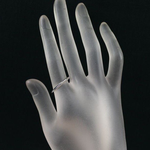Auth Tiffany&Co. Ring Knife Edge US6-6.25 950 Platinum