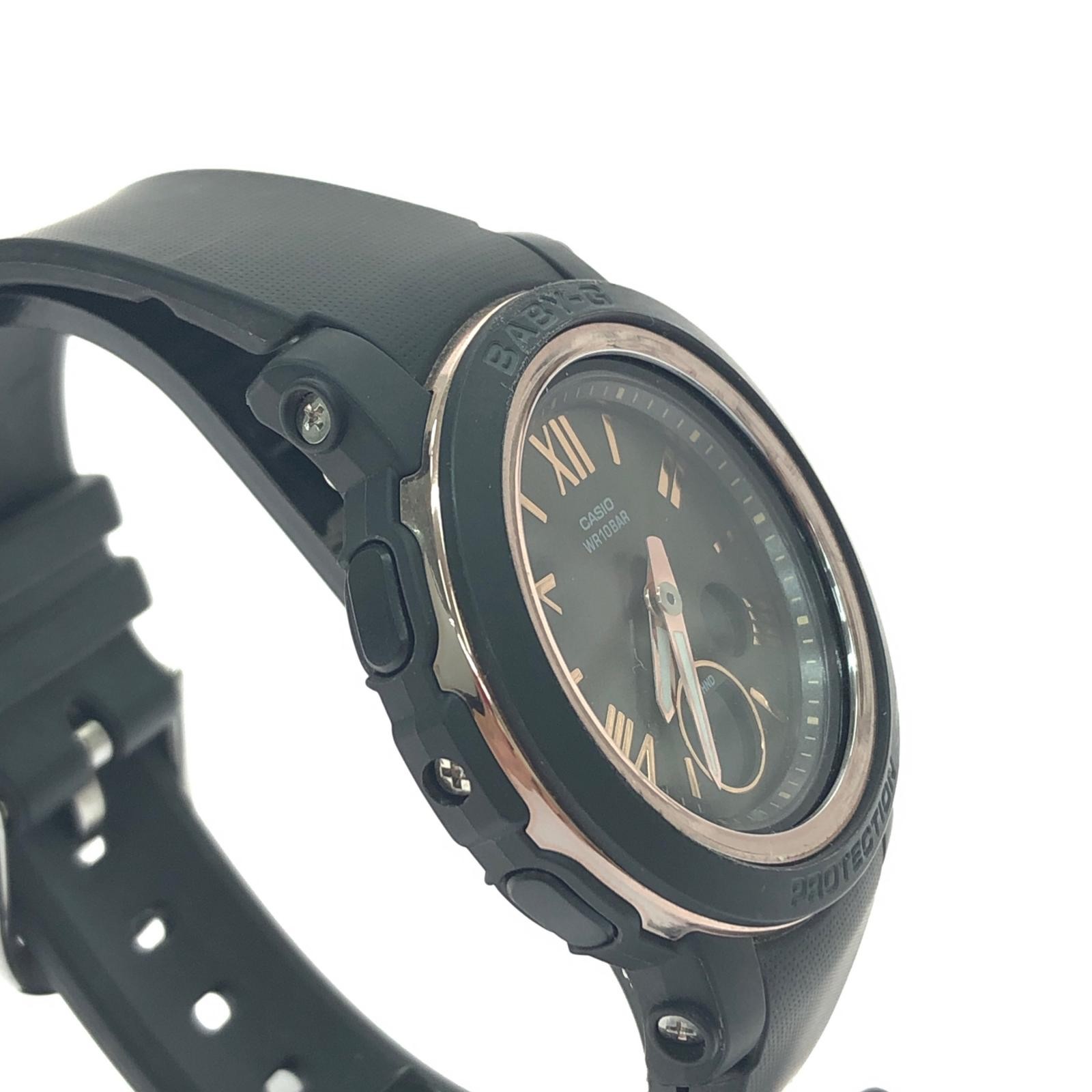 CASIO ladies quartz wristwatch Baby G Roman numeral digital analog lightweight