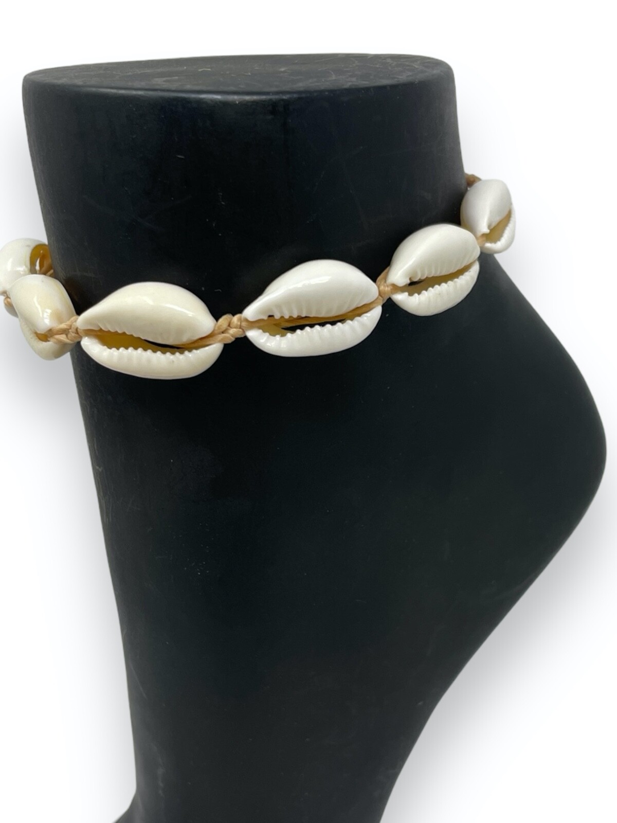 Adjustable Cowrie Shell Bracelet/Anklet – Versatile Handmade Seashell Jewelry