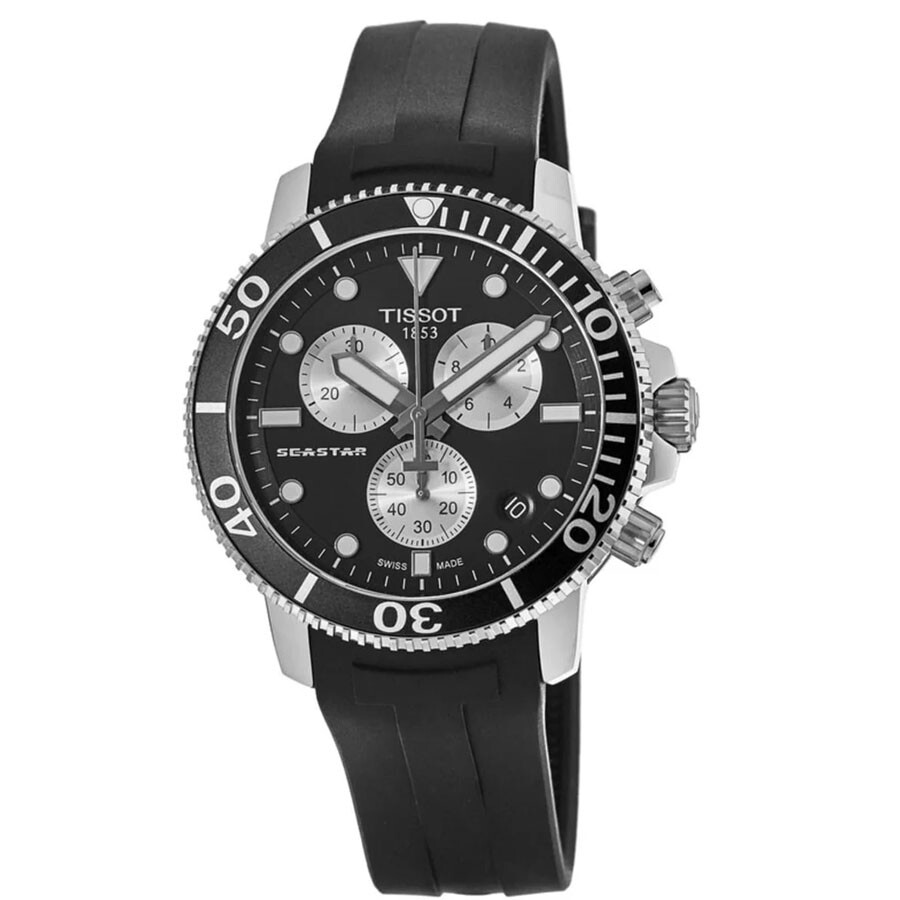 New TISSOT Seastar 1000 Black Chrono 45.5 mm Men’s Watch T120.417.17.051.00
