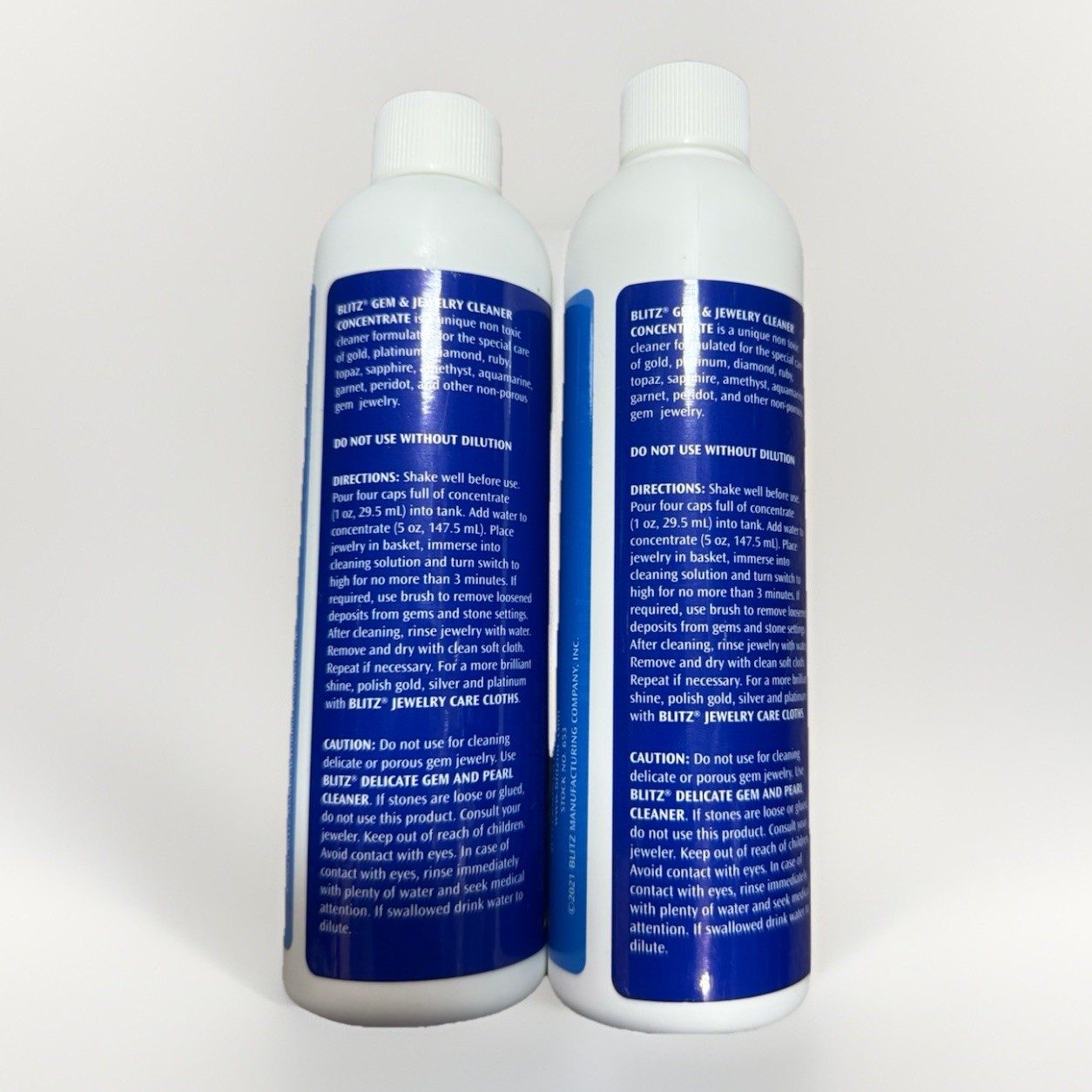 Blitz Gem & Jewelry Cleaner Concentrate 8 Oz – 2 Packs