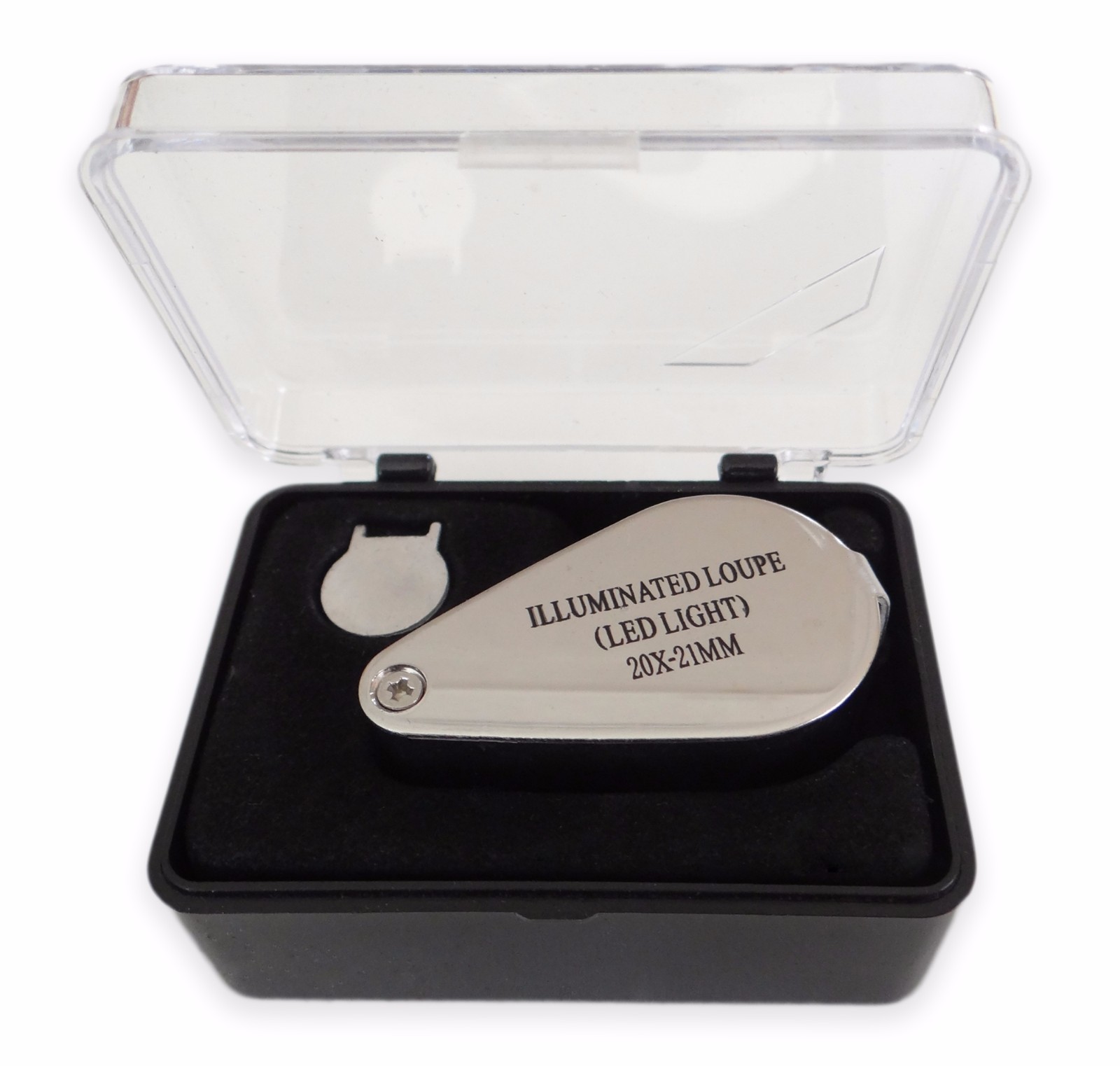 30PK 20X LED Illuminated Jewelers Jewelry Loupe Magnifier Magnifying Glass Lens